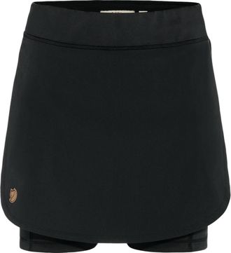 Fj&auml;llr&auml;ven Womens Abisko Midsummer Skort In Black