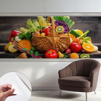 Tulup Carta Da Parati Autoadesiva - Fotomurale - Decorazione Parete - Murale - Adesivo Da Muro - Ricchezza Fruttata 250x104 Cm