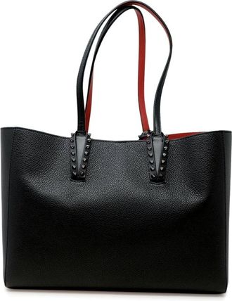 Christian Louboutin Black Calf Leather Cabata Soft Small Bag