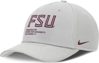 Nike Florida State On-Field Primetime Rise Nike Mens College Adjustable Hat in Grey | NC960BBFTN-9G9