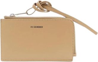 Jil Sander Tweedehands leren portemonnees - Heren - Vintage Accessoires - Bruin - ONE Size - Leer - Vintage