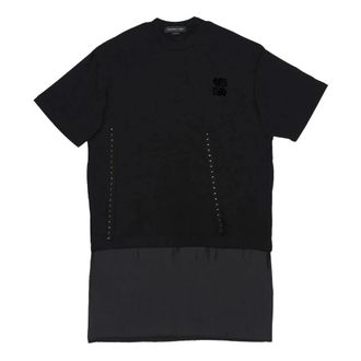 Federico Cina Tops, Dames, Zwart, S, Dress Corset T-Shirt