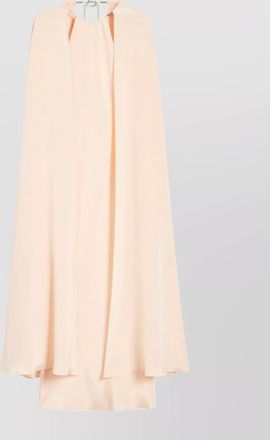 Max Mara silk cape detail mini dress