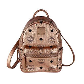 MCM Mcm Pink Beige Leather Backpack (Pre-Owned)