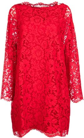 Valentino Garavani Floral-Lace Mini Dress