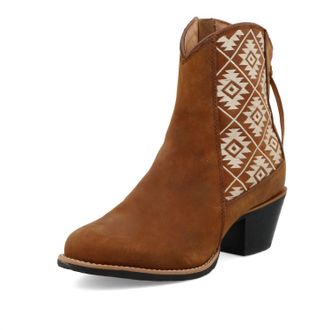 Twisted X Boots Womens Zip Fashion Bootie In Brown