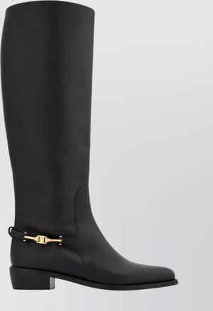 Ferragamo leather knee boots