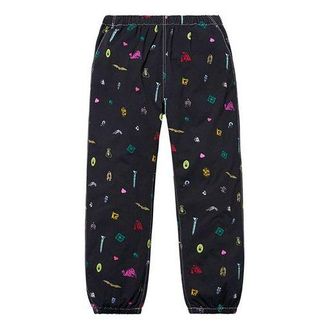 SUPREME SS19 Deep Space Skate Pant Creative Pattern Casual Pants Unisex Black SUP-SS19-10292