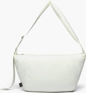 Like Dreams Womens Fortune Puffer Crossbody Bag In Ivory