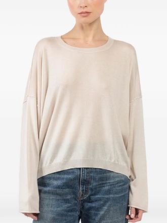 Isabel Benenato long-sleeves sweater - Beige