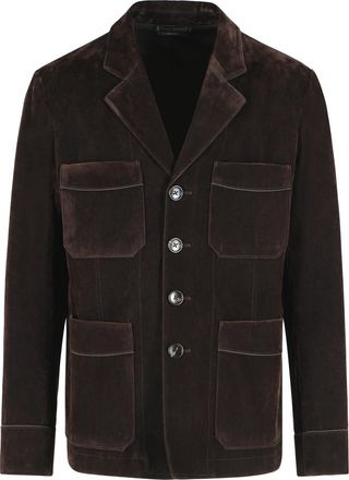 Tom Ford blazer van bruine katoenmix