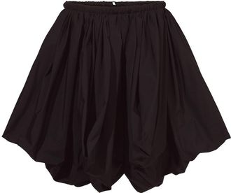 Proenza Schouler drawstring-waist full skirt - women - Cotton/Polyamide - 4 - Black