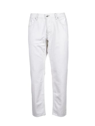 Eleventy White Cotton Jeans