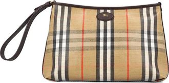 Burberry Clutch a quadri - Toni neutri