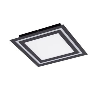 Lucande L&aacute;mpara De Techo Led leicy En Negro Metal - Lucande
