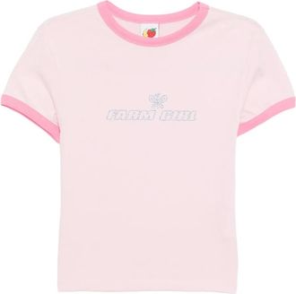 Sky High Farm T-shirt Farm Girl Ringer - Rosa