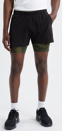 Roark Bommer Lined Training Shorts in Black at Nordstrom, Size Xx-Large