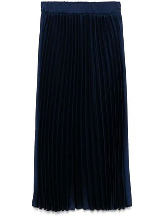 Kaos pleated midi skirt - Blue