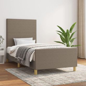 vidaXL Estructura De Cama En Esquina Gris Oscuro 80 Cm X 200 Cm Tela