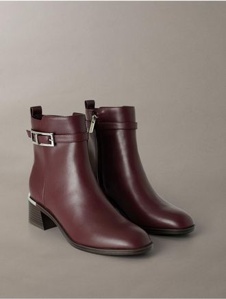 Calvin Klein Womens Womens Jallis Boot - Red - 6.5