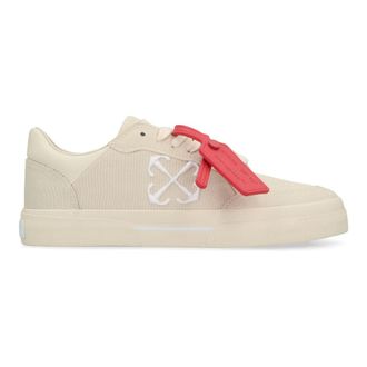 Off-white Sneakers, female, Beige, 8 UK, New Vulcanized Canvas Low-Top Trainers