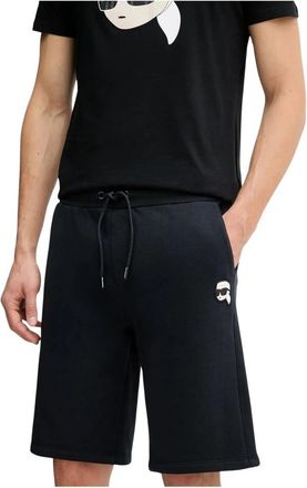 Karl Lagerfeld Casual Shorts - Heren - Korte Broeken - Blauw - L - Katoen - Korte Broeken