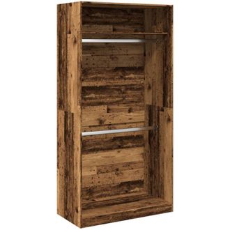 vidaXL Vidaxl - Armario De Madera Ingenier&iacute;a Envejecida 100x50x200 Cm