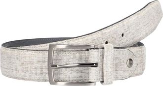 Floris Van Bommel Heren, Accessoires, Grijs, Maat: 105 CM Leer