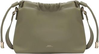 A.P.C. A.p.c. - Ninon Mini Tas - Dames - Tassen - Groen - Maat: ONE Size Leer
