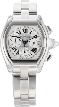 Cartier Roadster Chronograph Automatic Silver Dial Mens Watch W62006X6