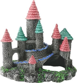 OEM Escondites Para Acuarios, Decoraciones Paisaj&iacute;sticas - Castillo Arco&iacute;ris