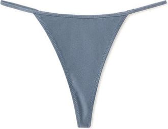 Mango Shiny Finish Bikini Bottoms in Blue at Nordstrom, Size X-Small