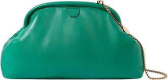 Stella McCartney Green Falabella Padded Soft Clutch