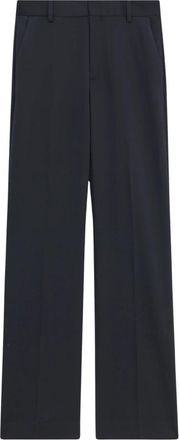 Filippa K Elegante Zwarte Bootcut Broek - Dames - Wijde Broeken - Zwart - M - Wol - Broeken
