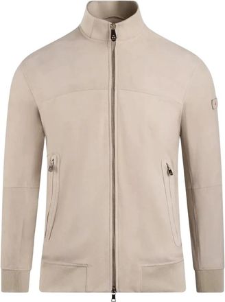 Peuterey Sands Suede PE 08 Jacket - Heren - Vesten met rits - Beige - M - Leer - Hoodies & sweatvesten