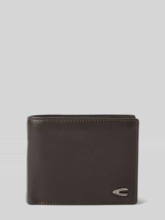 Camel Active Lederportemonnaie mit Logo-Applikation Modell VEGAS in Mittelbraun, Größe 1