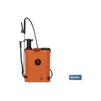 cofan Pulverizador De Espalda 16 L Dual- Electrico/manual, Pulverizador De Espalda, Con Capacidad Para 16 Litros, El&eacute;ctrico A Bater&iacute;a Con Doble Uso Bater&iacute;a/