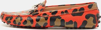 Tod's Tods Multicolor Leather Double T Slip On Loafers