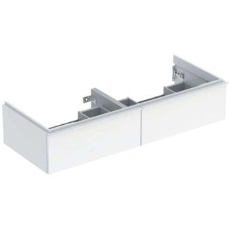 Keramag Geberit iCon meuble sous-lavabo double, 2 tiroirs