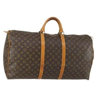 Louis Vuitton Pre-owned Weekend Bags, female, Brown, Size: ONE SIZE Pre-owned Keepall 60 Boston Bag