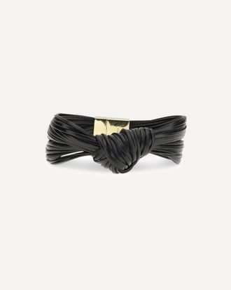 Bottega Veneta Bracciale Knot in pelle Woman L
