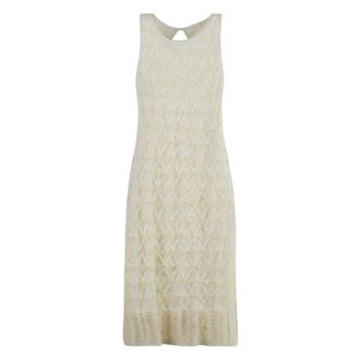 Chlo&eacute; Knitted Dresses, female, Beige, XS, Viscose Dress