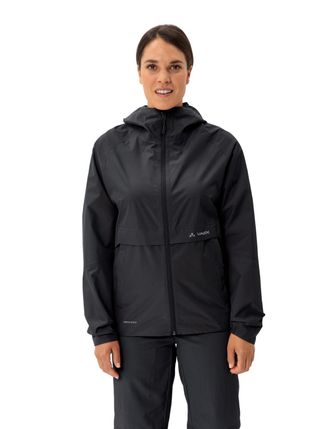 Vaude Regenjacke VAUDE WOMENS LOAMER RAIN JACKET, Damen, Gr. 36, schwarz, Obermaterial: 100% Polyester, normal, Jacken Regenjacke, wind- und wasserdicht, au