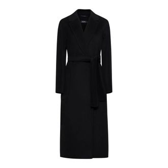 Max Mara Dames, Mantels, Zwart, Maat: XL Wol