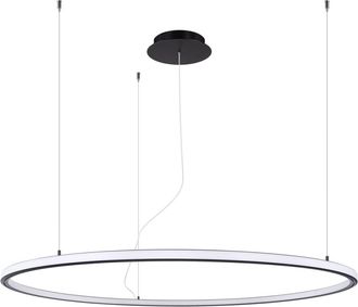 Thoro L&aacute;mpara de ara&ntilde;a negro aluminio alt. 160 cm