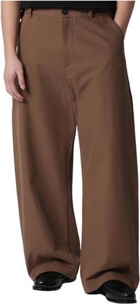 STUDIO NICHOLSON Wide Trousers, male, Brown, Size: S Bosworth Trousers
