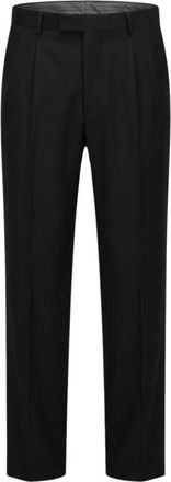 Jil Sander Trouser 219 AW 23 CV - Heren - Nette broeken - Zwart - M - Leer - Broeken