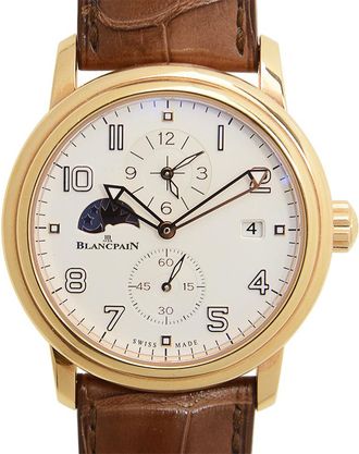 Blancpain Leman Dual Time Zone Automatic Mens Watch 2860-3642-53B