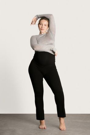 Nom Maternity London Maternity Tailored Over-the-Belly Pants in Black at Nordstrom, Size X-Small