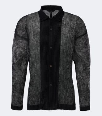 Homme Pliss&eacute; Issey Miyake Homme Pliss&eacute; Issey Miyake Camicia Rustic in mesh pliss&eacute;